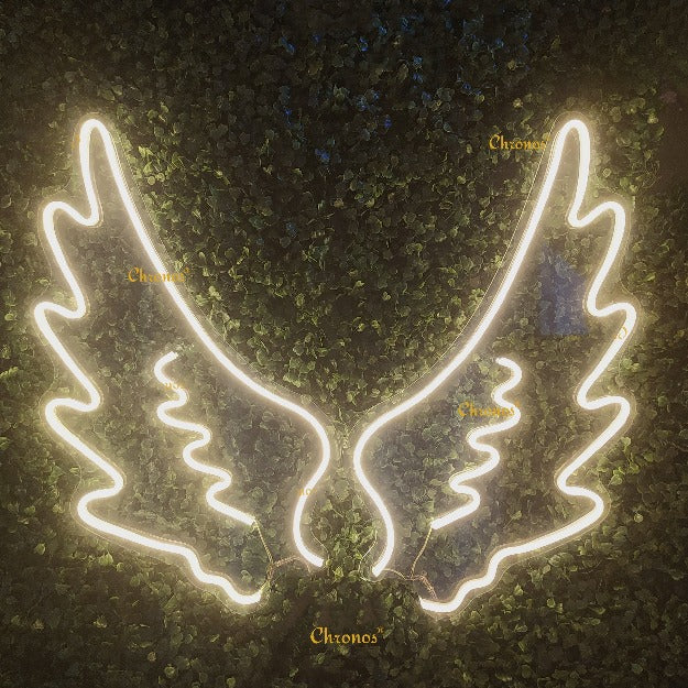 Angel Wings Neon Sign Light | WW | Chronos