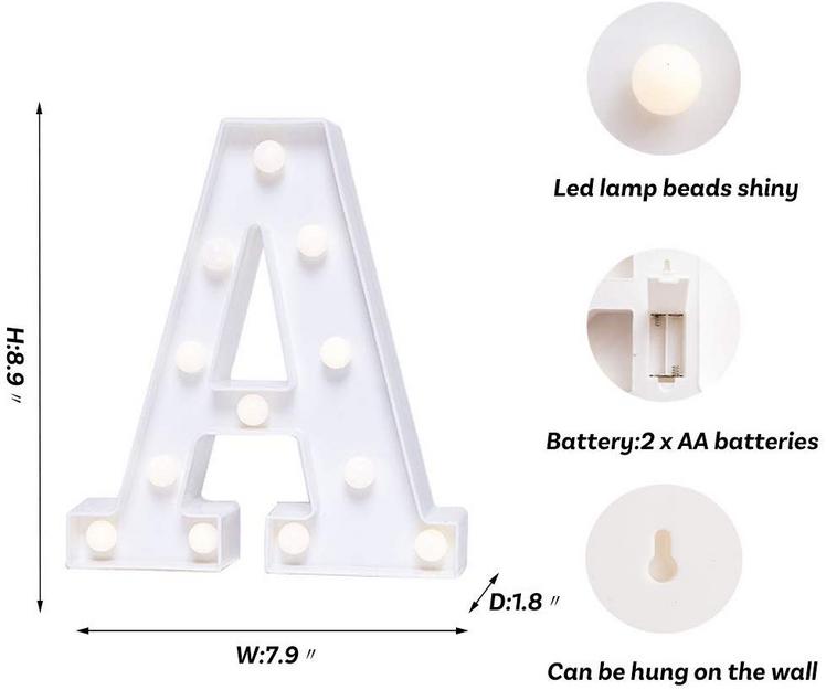 Marquee Letter Sign Lights - Alphabet A - Chronos