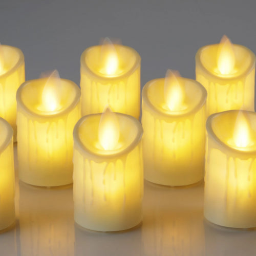 LED Moving Wick Candle | Pack of 12 | 2" - Chronos