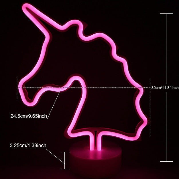 Neon Sign Lamp | Battery & USB Operated | Unicorn