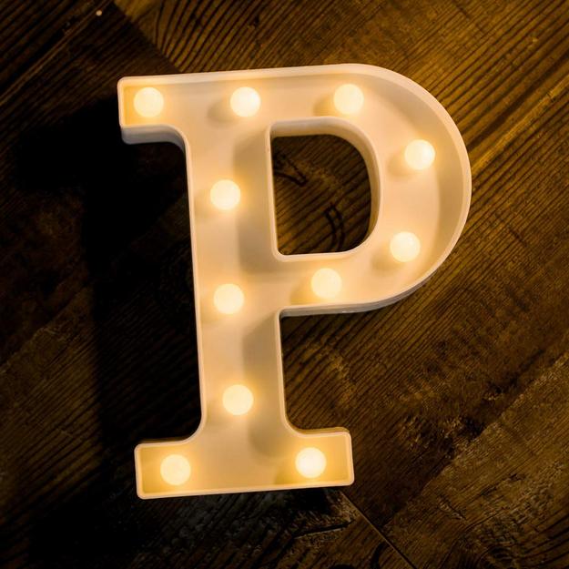 Marquee Letter Sign Lights - Alphabet P - Chronos