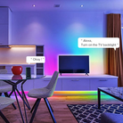 Smart WiFi RGBIC Strip Controller App enabled with Alexa / Google Home Voice Control & 28 Key Remote