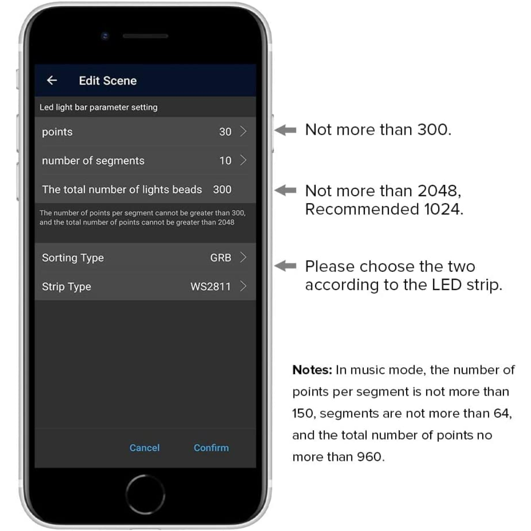 Smart WiFi RGBIC Strip Controller App enabled with Alexa / Google Home Voice Control & 28 Key Remote