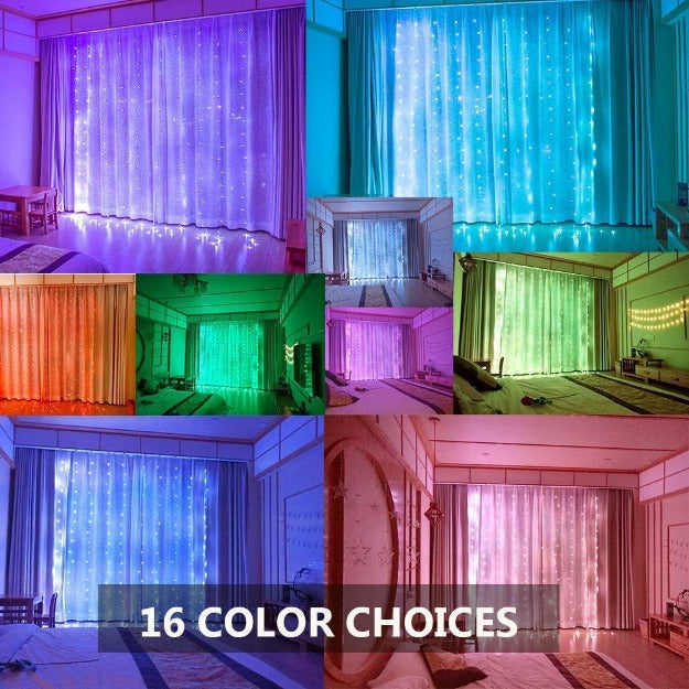 RGB Copper Wire Fairy LED String Lights - 16 Color Changing RGB Remote Control