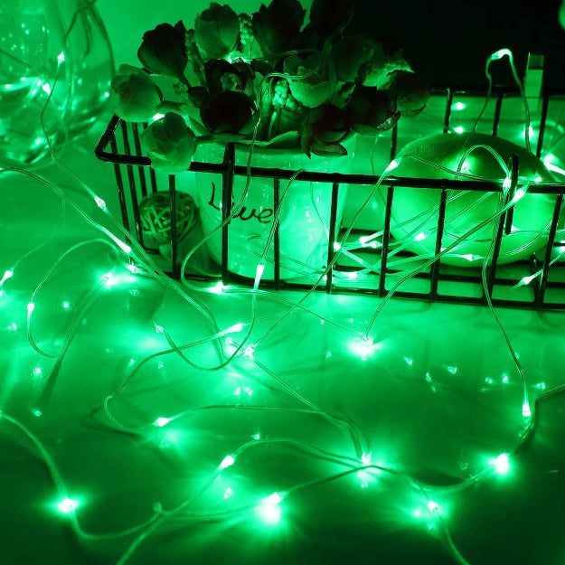 RGB Copper Wire Fairy LED String Lights - 16 Color Changing RGB Remote Control