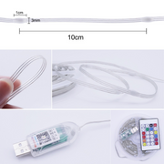 Smart Pixel RGBIC LED Fairy Lights USB Powered | Remote Controller & Smart App