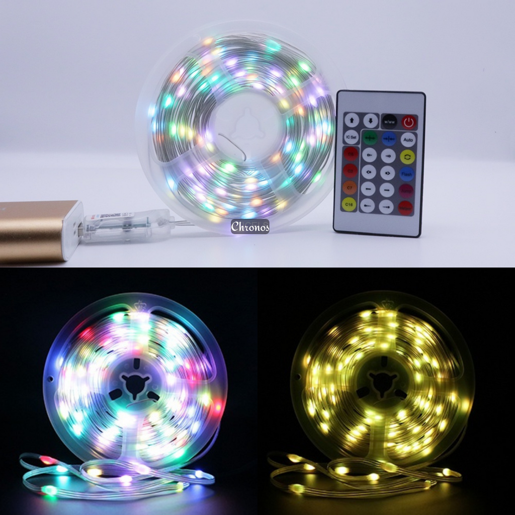 Smart Pixel RGBIC LED Fairy Lights USB Powered | Remote Controller & Smart App