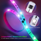 Smart Pixel RGBIC Strip Lights with App Control and Google Home & Alexa Compatible