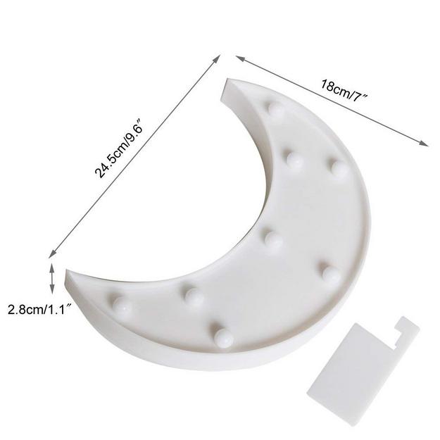 Marquee LED Light - Moon Shape - Chronos