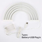 Neon Sign Lamp Wall Hanging | Battery & USB Operated | Rainbow