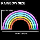 Neon Sign Lamp Wall Hanging | Battery & USB Operated | Rainbow