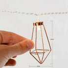 Diamond String Lights - 3AA Battery + USB Operated | Rose Gold - Chronos
