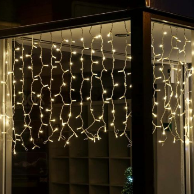 Icicle Curtain Lights | Warm White | Chronos