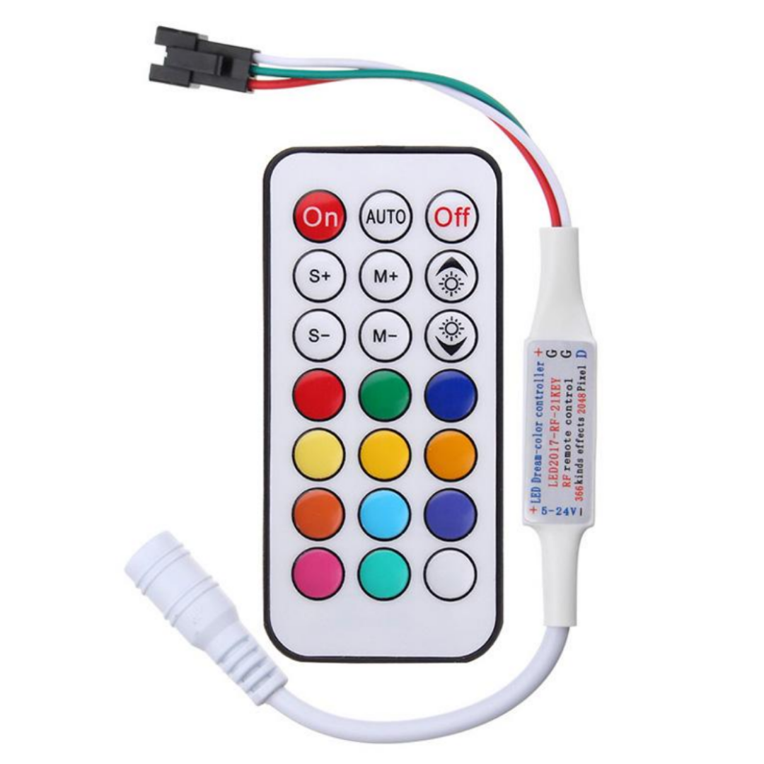 LED2017-RF DC5-24V LED Dream Color Controller with RF Remote | Chronos Lights