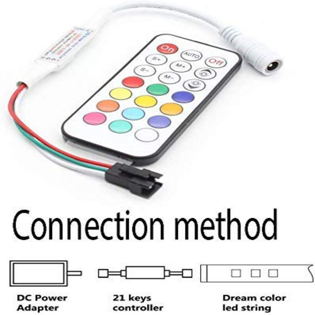LED2017-RF DC5-24V LED Dream Color Controller with RF Remote | Chronos Lights