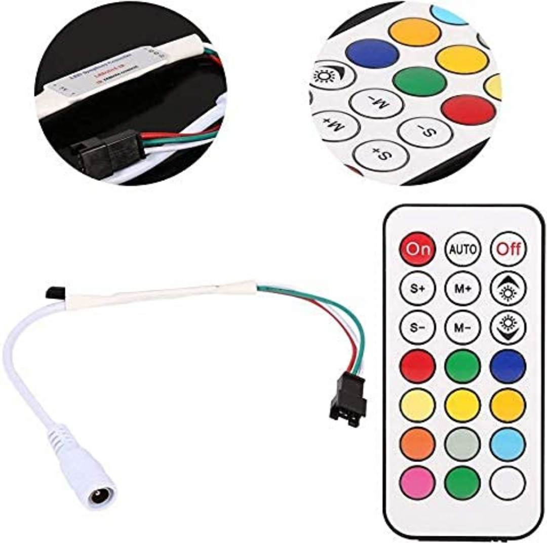 LED2017-RF DC5-24V LED Dream Color Controller with RF Remote | Chronos Lights