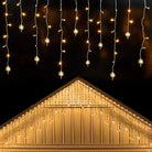 Star Icicle Curtain Lights | Warm White