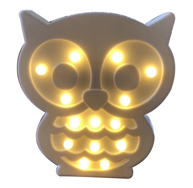 Marquee LED Light - Owl Shape - Chronos