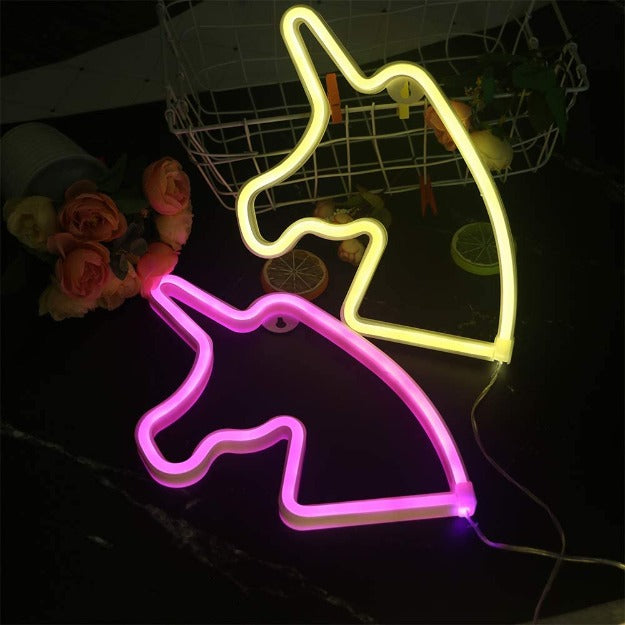 Neon Sign Lamp Wall Hanging | Battery & USB Operated | Unicorn