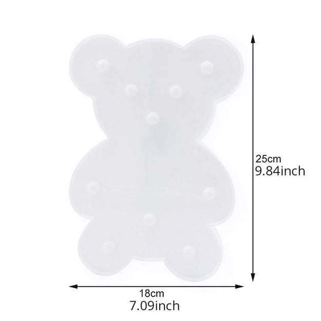 Marquee LED Light - Teddy Bear Shape - Chronos