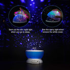 Rotating LED Star Moon Night Lamp | Multicolour Chronos