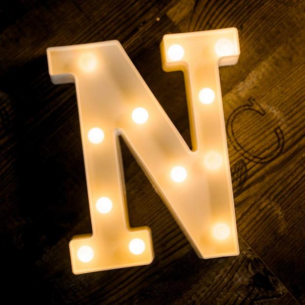 Marquee Letter Sign Lights - Alphabet N - Chronos