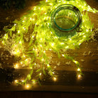 Decorative LED curtain lights with leaves design for events, celebrations, and photo backdrops – Chronos Lights