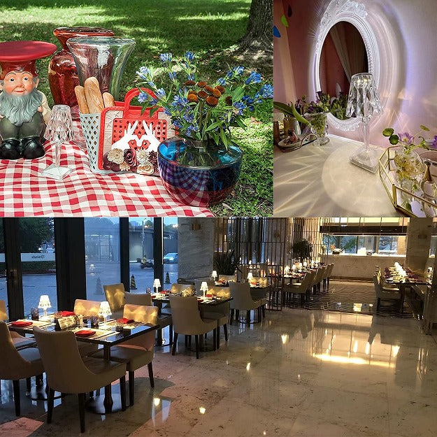 Diamond Reflection Portable LED Crystal Table Lamp | Chronos Lights