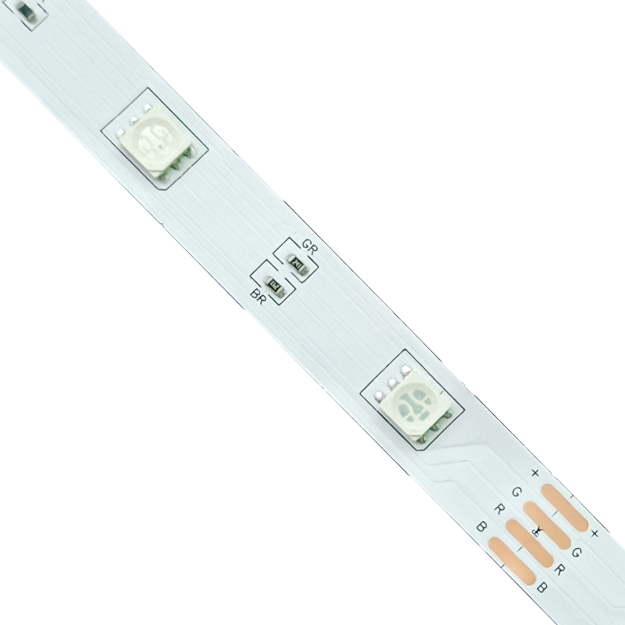 DIY RGB strip lights available in custom lengths with easy plug-and-play installation.