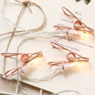 Rose Gold Photo Clips Lights - Warm White LED Chronos