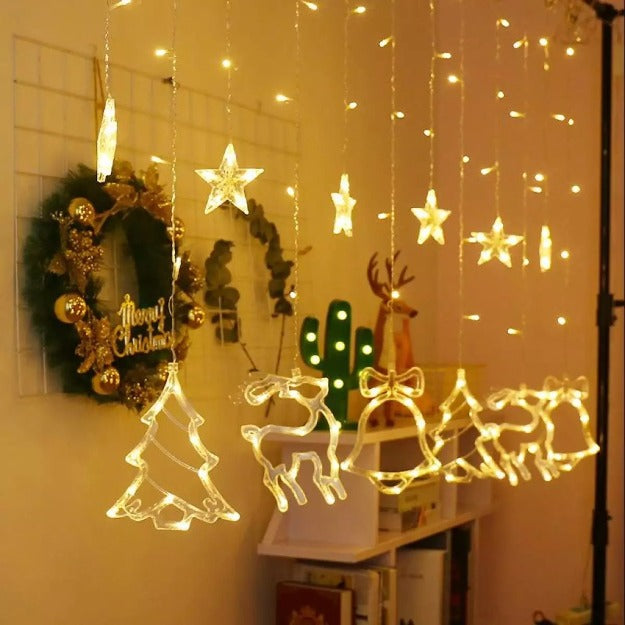 Christmas deals curtain lights