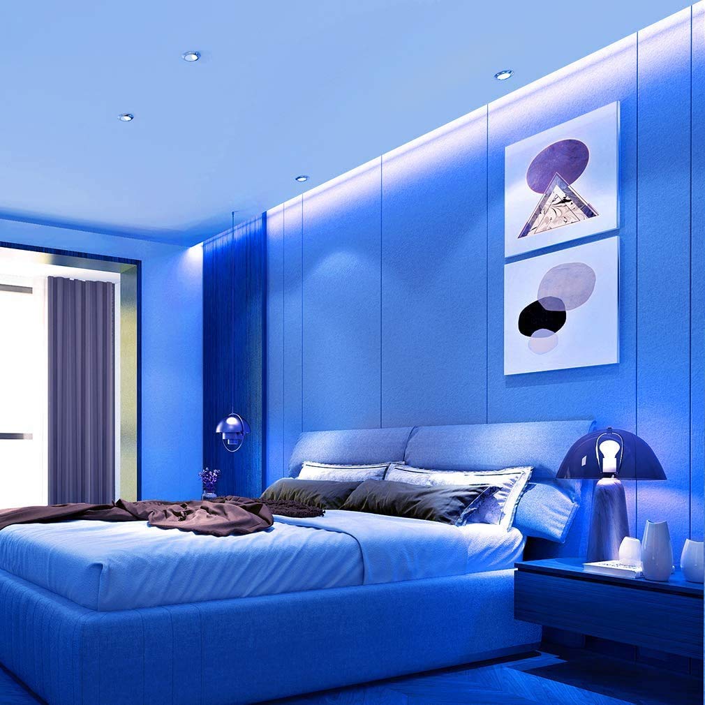 Energy-efficient blue neon LED strip providing long-lasting illumination with low power usage