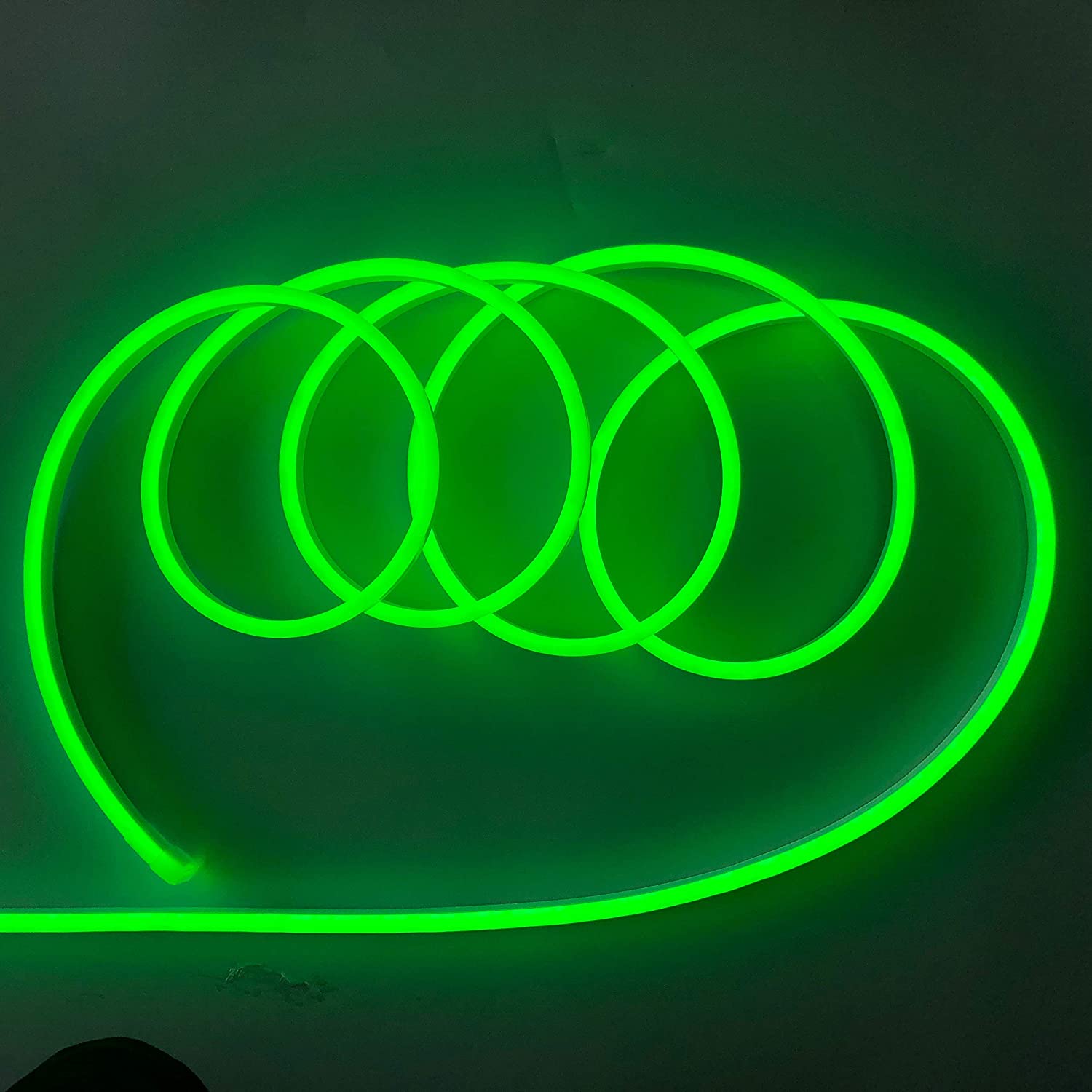 Energy-saving green neon LED strip, offering a fresh and lively illumination