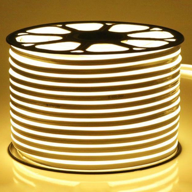 High-brightness warm white LED neon flex strip, perfect for energy-efficient ambient lighting