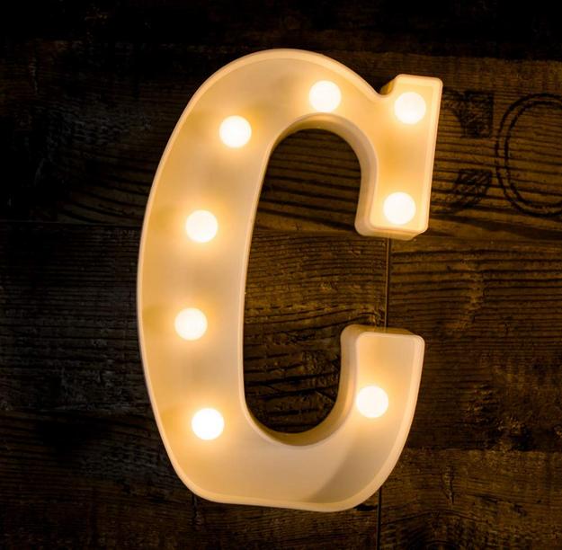 Marquee Letter Sign Lights - Alphabet C - Chronos