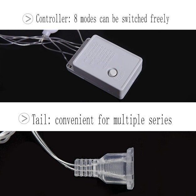 Mesh net LED string lights with 8 lighting effects for Diwali, Navratri, Eid, and New Year décor
