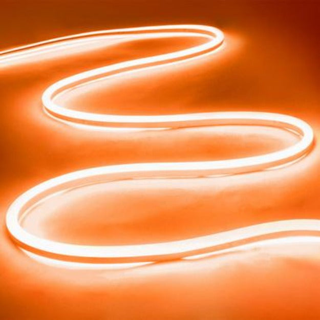 Durable 8mm x 16mm orange LED strip with high visibility for bars, clubs, and event lighting