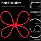 8mm x 16mm flexible red LED strip, suitable for homes and commercial spaces