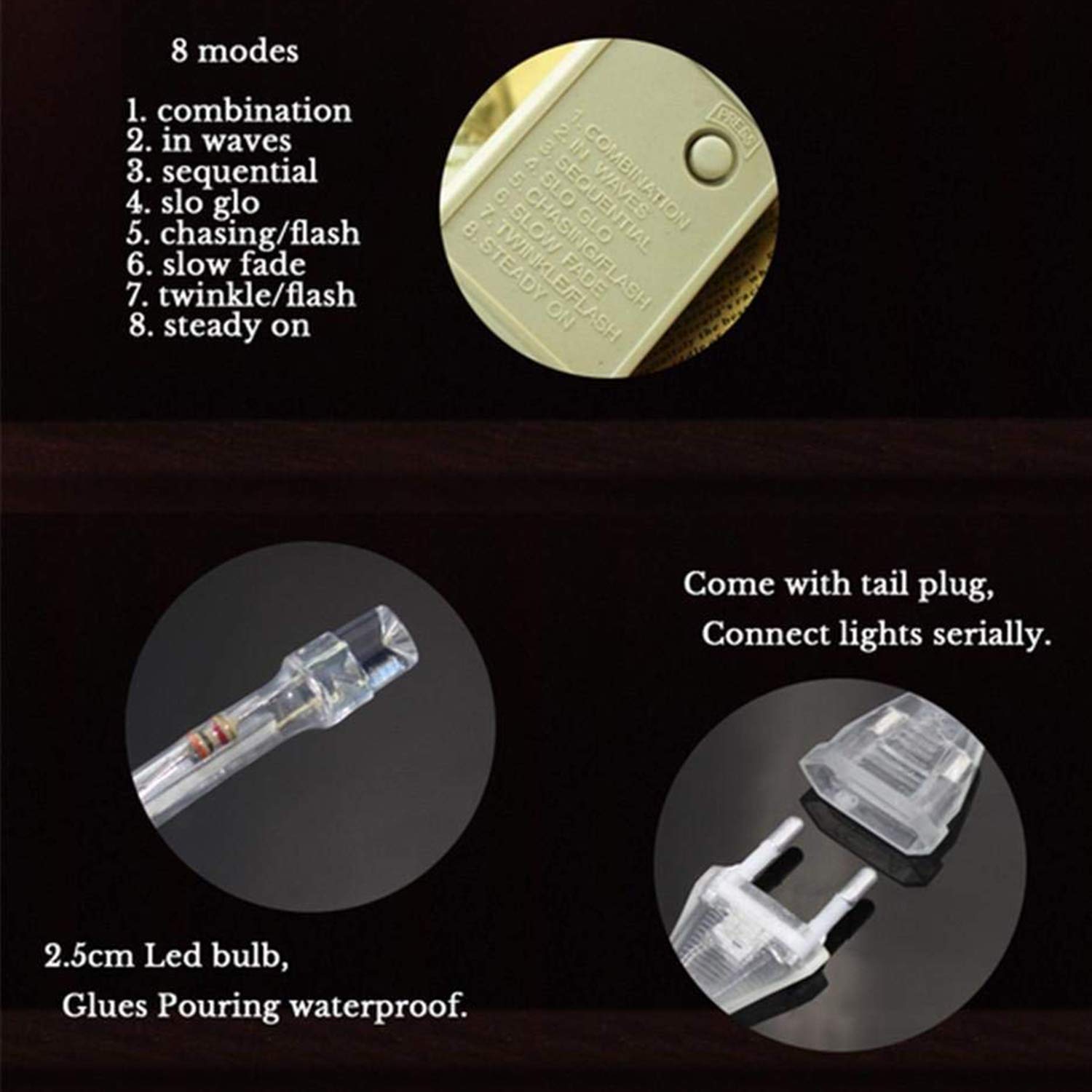 Energy-efficient LED string mesh net lights for garden, outdoor parties, and event spaces