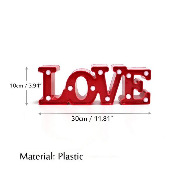 Marquee LED Light - LOVE Word Shape - Chronos