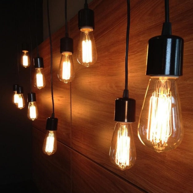 Ceiling Hanging Pendant Light with E27 Bulb Holder Chronos Lights