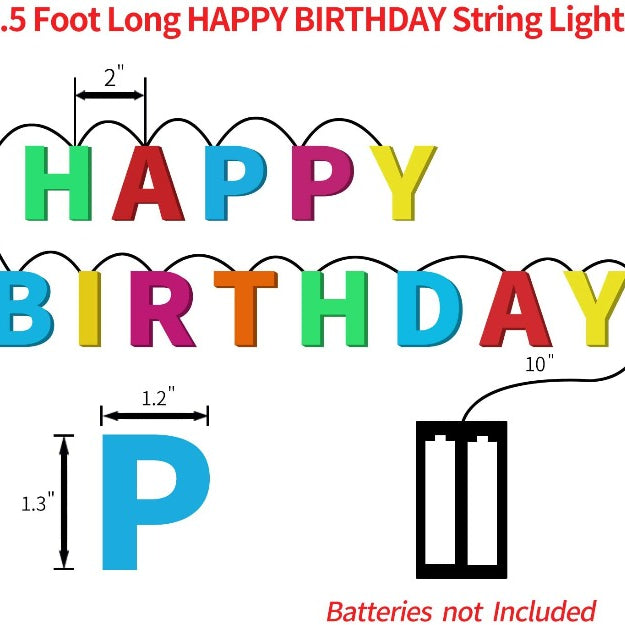 Happy Birthday String Lights