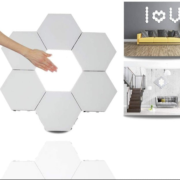 Honeycomb Tile Lights | Touch Sensitive | Multicolor Hexagon Chronos