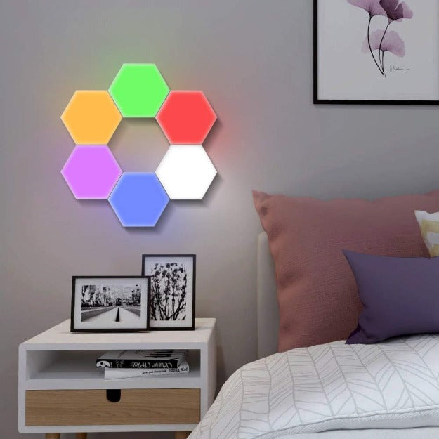 Honeycomb Tile Lights | Touch Sensitive | Multicolor Hexagon Chronos