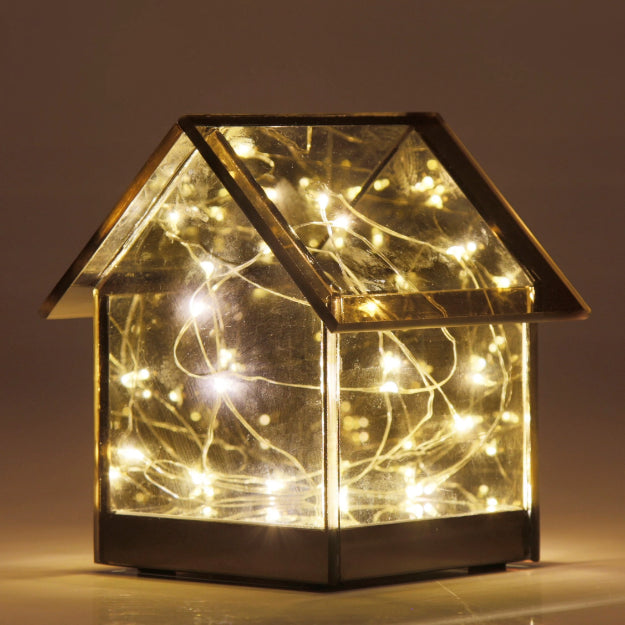 Glass House with Fairy Lights - Chronos
