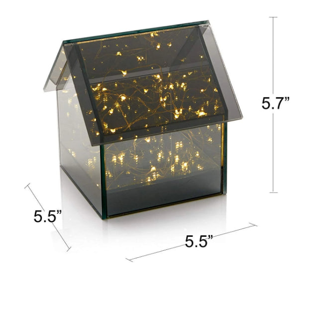 Glass House with Fairy Lights - Chronos