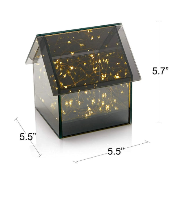 Glass House with Fairy Lights - Chronos