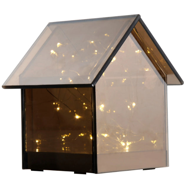 Glass House with Fairy Lights - Chronos