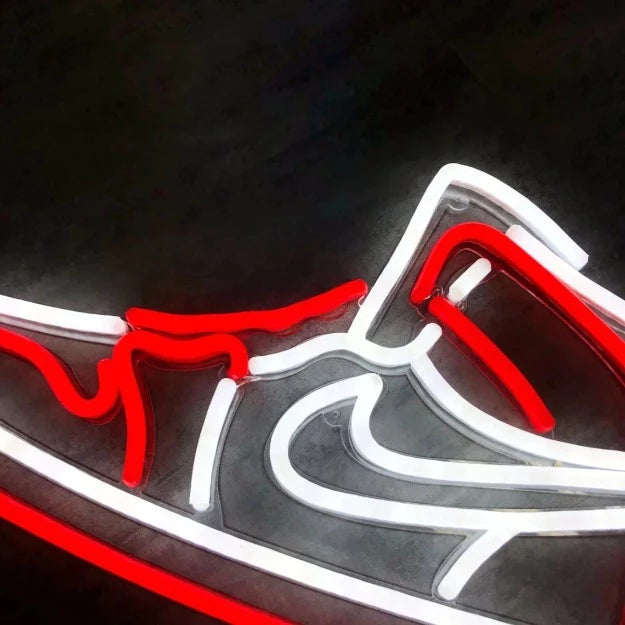 jordan shoes neon sign light chronoslights