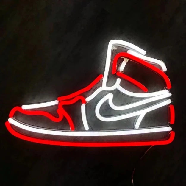 jordan shoes neon sign light chronoslights